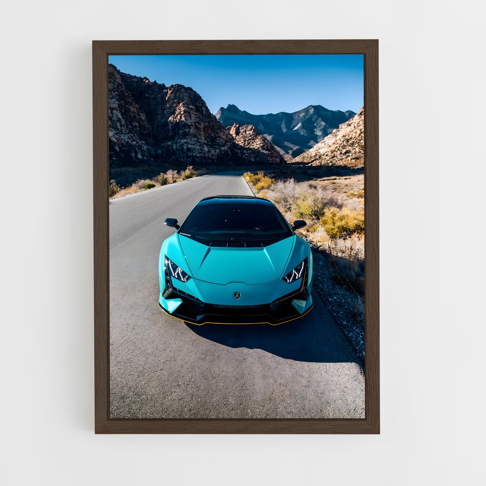 Poster Vitesse Saphir – affiche Lamborghini (vue 5)